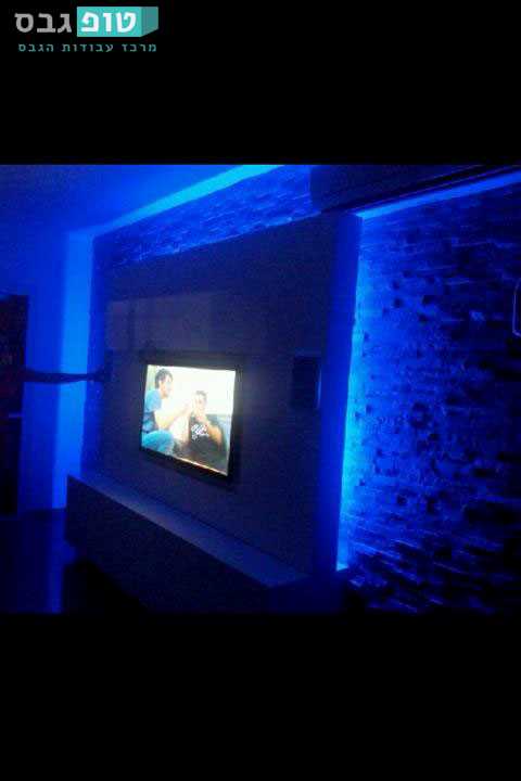 עבודות גבס לטלויזיה תמונות תמונות נישות גבס לפלזמה